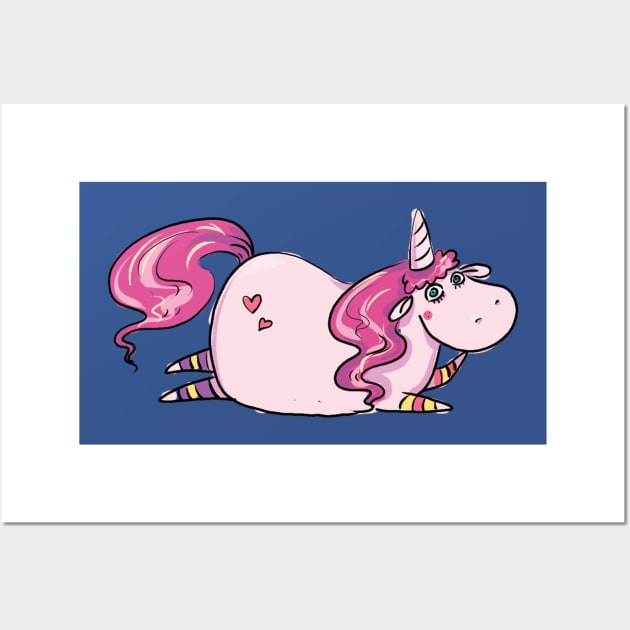 Unicorn waiting for you Wall Art by holidaystore